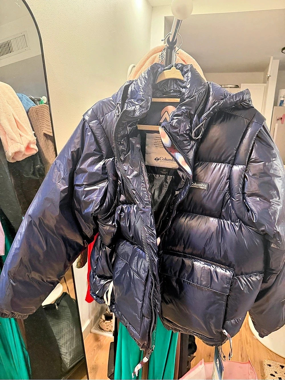 Columbia Madhappy x Columbia Nylon Convertible Puffer Jacket Nylon Puffer Navy S